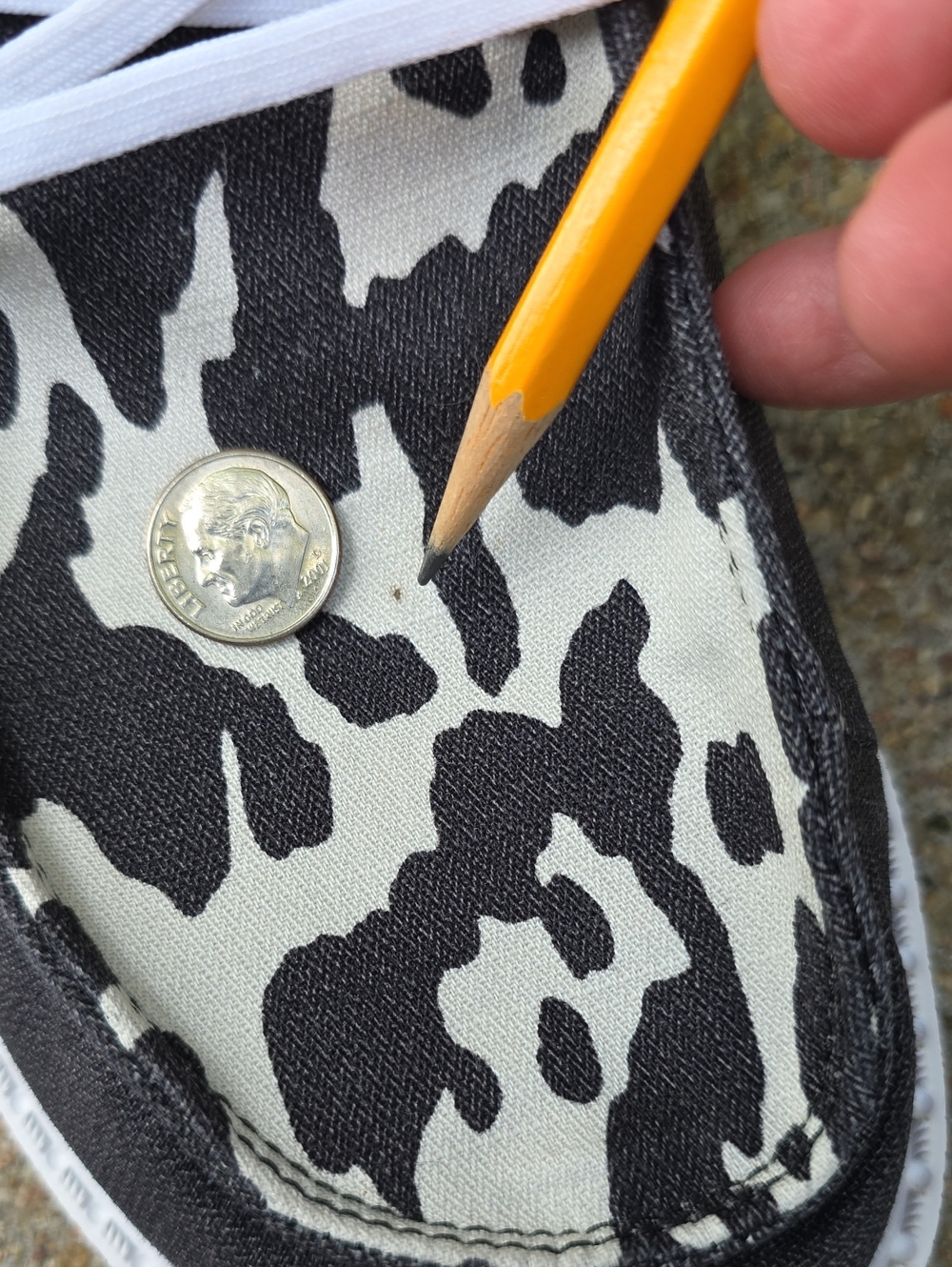 Hey Dude Wendy Animal Black Cow Print Size 8 - Picture 15 of 15